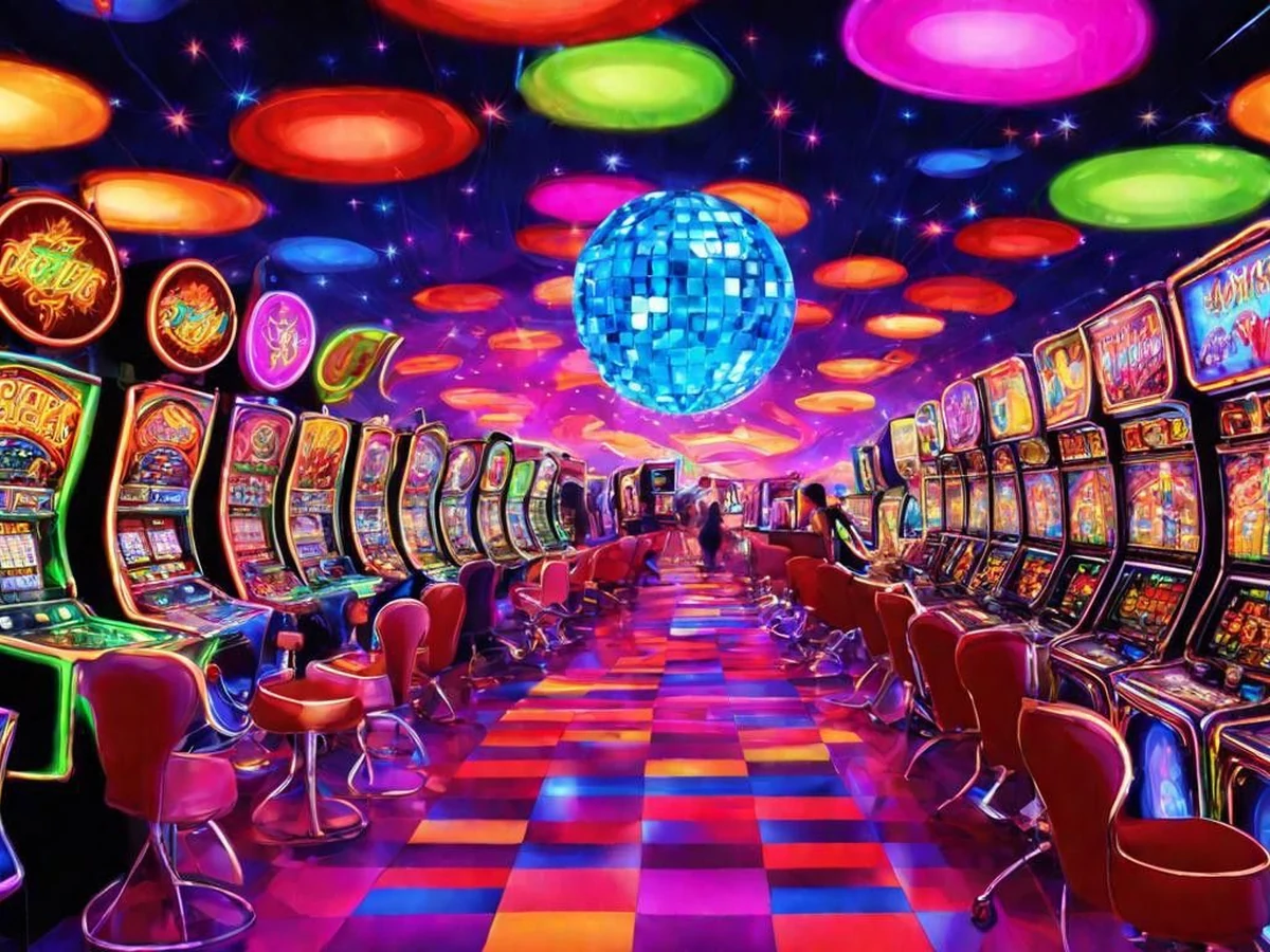 ภาพเกมสล็อตธีมสีสันสำหรับการสำรวจ Wild Scatter และฟรีสปินที่ bkm777