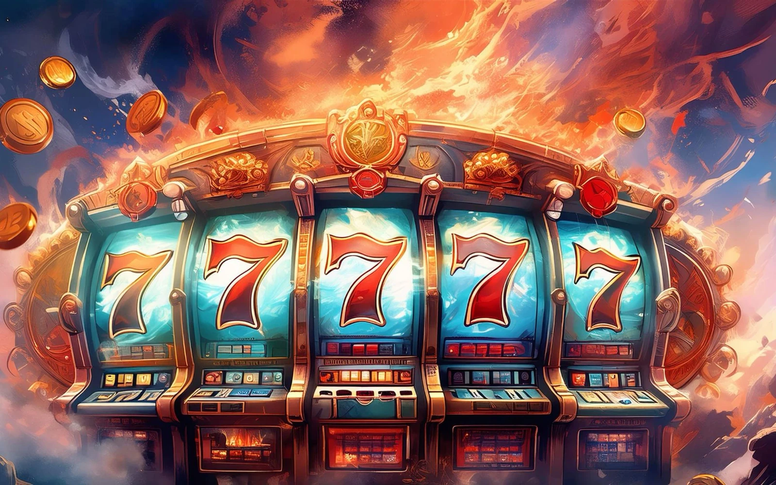 ภาพเกมสล็อตบนหน้าจอสำหรับสำรวจรีลและฟีเจอร์เกมของ bkm777